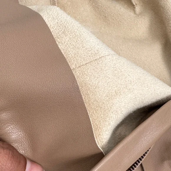 ZARA faux leather Tan Women's skinny Pants size M - Picture 6 of 14